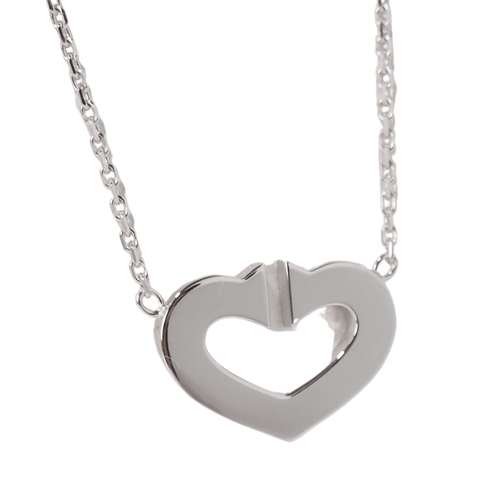Collier Collier Cartier Symboles cœur en or blanc 58 Facettes