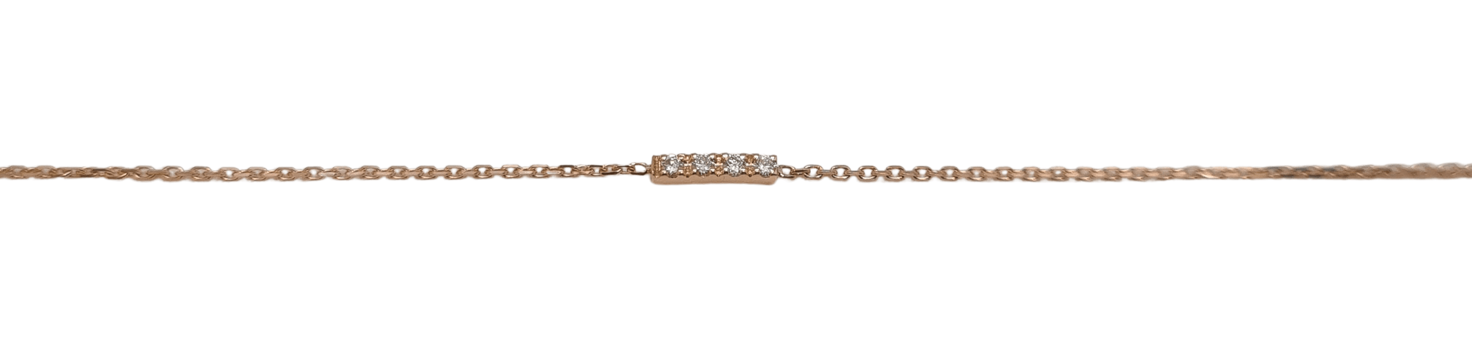 Bracelet Bracelet en Or rose, diamants 58 Facettes