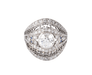 Bague Bague dôme ornée d'un diamant central 58 Facettes