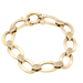 Bracelet Bracelet ovale Or jaune Zircon 58 Facettes E359398