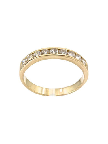 Bague DEMI-ALLIANCE DIAMANTS 58 Facettes 038881