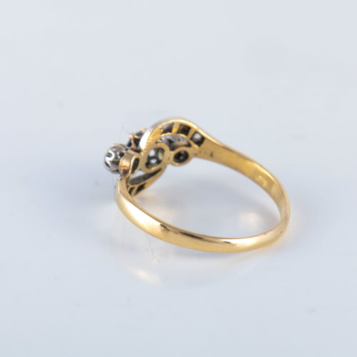 Bague Bague saphir diamant or platine 58 Facettes