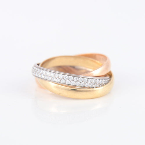 Bague 50 BAGUE CARTIER "TRINITY" DIAMANTS 58 Facettes