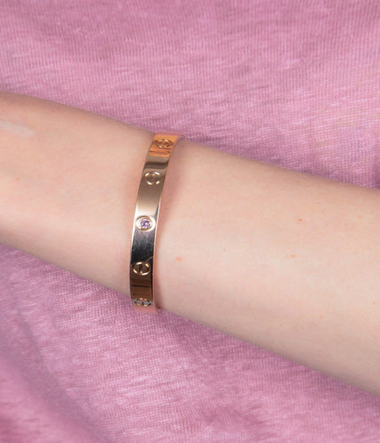 Bracelet Bracelet LOVE CARTIER or rose 58 Facettes