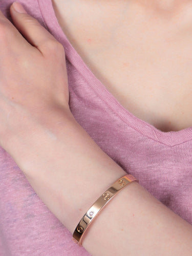 Bracelet Bracelet LOVE CARTIER or rose 58 Facettes