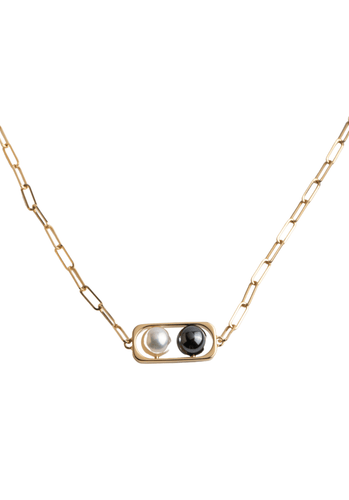 Collier Collier DINH VAN 2 perles Or Jaune 750/1000 58 Facettes 64648-61046