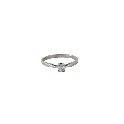 Bague 49 Bague Solitaire Diamant 0.13ct 58 Facettes