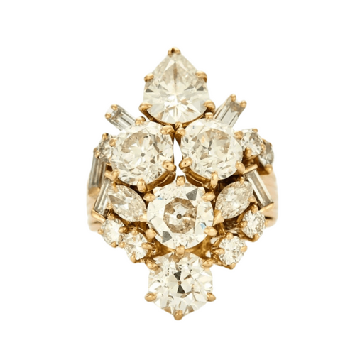 Bague 53 BAGUE VINTAGE AIGRETTE OR ET DIAMANTS 58 Facettes BO/230051