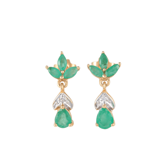 Boucles d'oreilles Boucles d'oreilles Emeraudes 58 Facettes 1