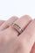 Bague Demi Alliance Or rose, sertie de diamants 58 Facettes