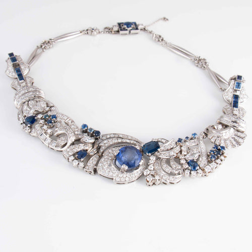 Collier Collier Saphirs Diamants 58 Facettes 1