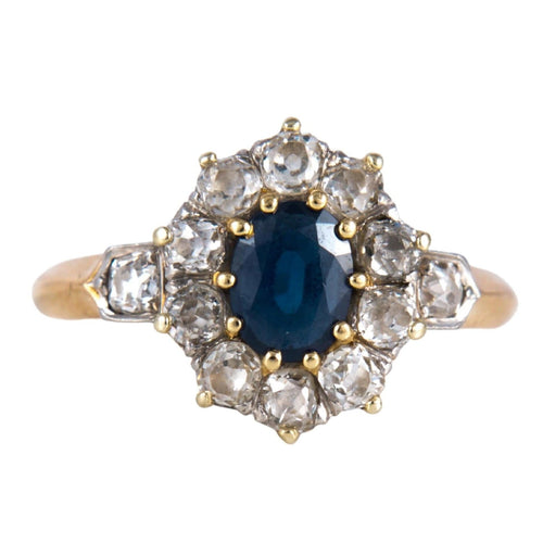 Bague 55 Bague Marguerite Saphir Diamants 58 Facettes 1