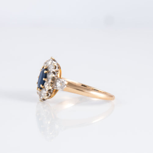 Bague 55 Bague Marguerite Saphir Diamants 58 Facettes 1