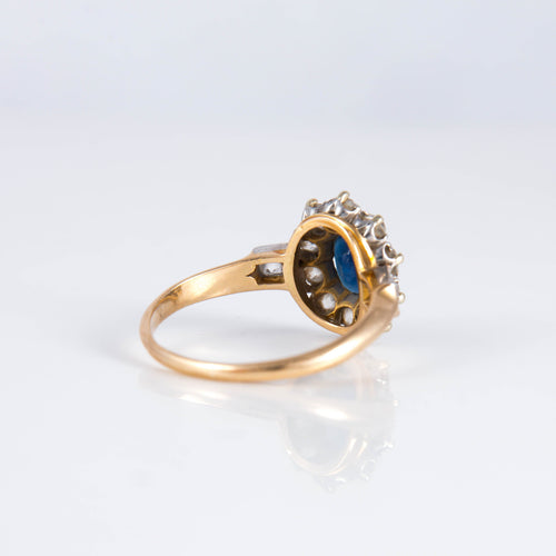 Bague 55 Bague Marguerite Saphir Diamants 58 Facettes 1