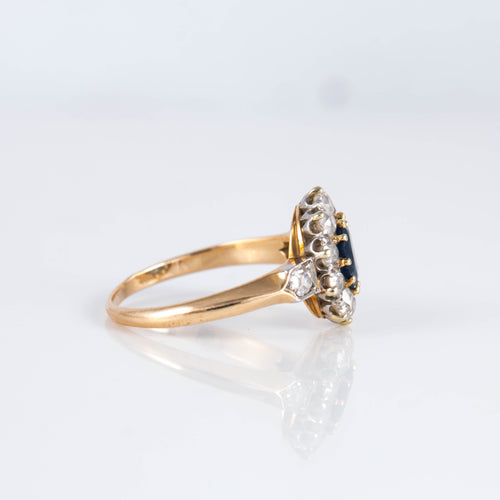 Bague 55 Bague Marguerite Saphir Diamants 58 Facettes 1