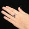 Bague 64 Bague Jonc anglais Rubis cabochon Diamants 58 Facettes FM100
