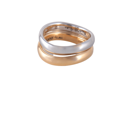 Bague 53 Pomellato - Bagues Milano en or rose et or blanc 58 Facettes 1