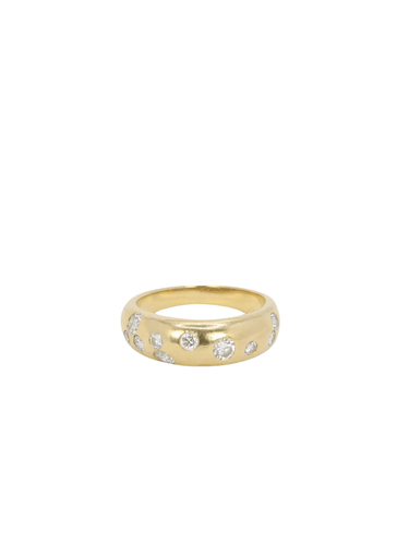Bague 54.5 Bague jonc Or jaune Diamants 58 Facettes J139