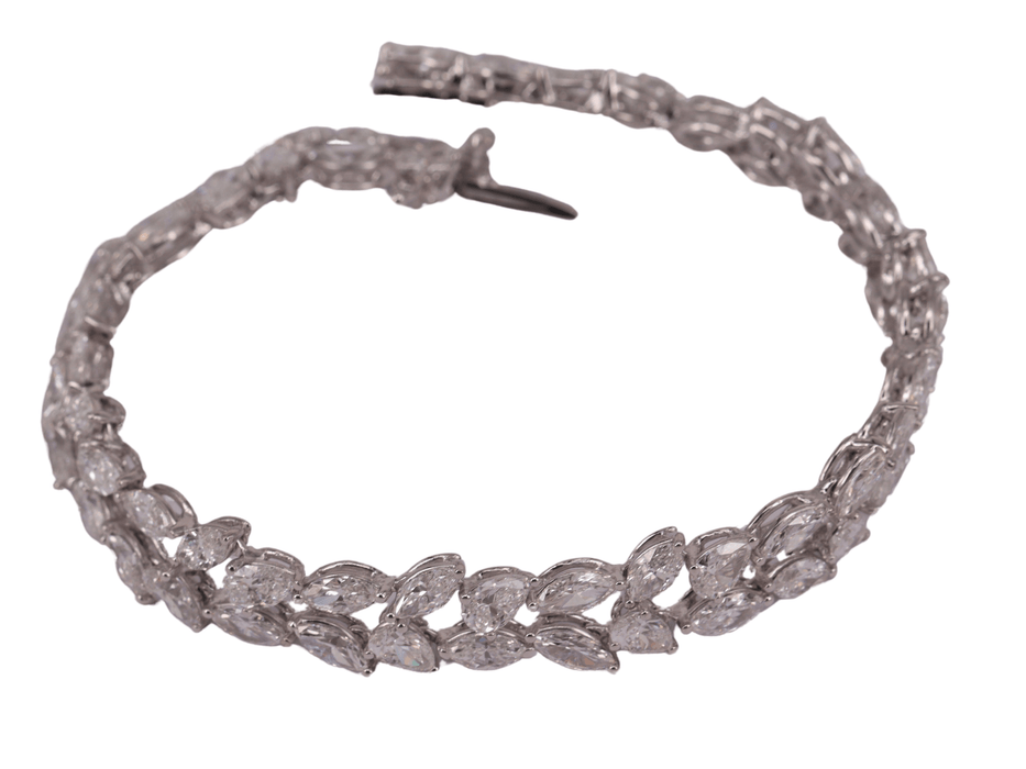 Bracelet Bracelet Tennis Or blanc Diamants 58 Facettes 3337