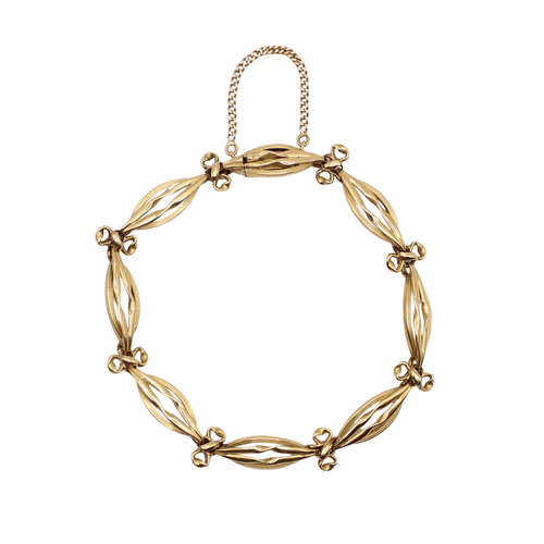 Bracelet Bracelet navette or jaune 58 Facettes