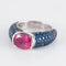 Bague Bague Jonc Tourmaline rose 58 Facettes