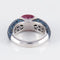 Bague Bague Jonc Tourmaline rose 58 Facettes