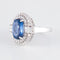 Bague Bague Style Marguerite Saphir Diamants 58 Facettes