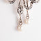 Collier Broche pendentif Noeud Diamants Perles 58 Facettes