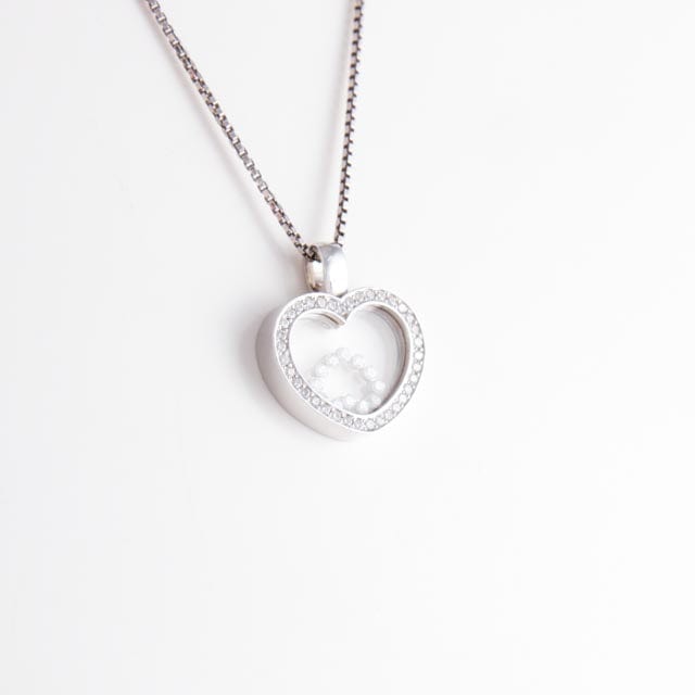 Collier Collier Pendentif Double coeur Diamants 58 Facettes