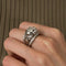 Bague 53 Bague Dôme platine Diamants 58 Facettes