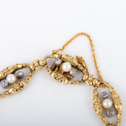 Bracelet Bracelet Perles fines et Diamants 58 Facettes