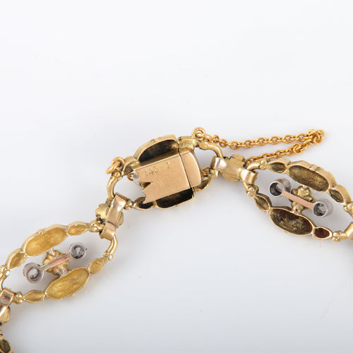 Bracelet Bracelet Perles fines et Diamants 58 Facettes