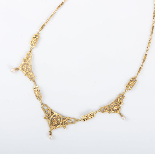 Collier Collier Draperie Perles 58 Facettes