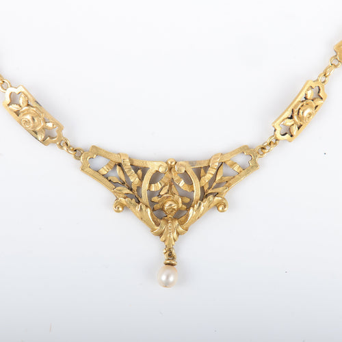 Collier Collier Draperie Perles 58 Facettes