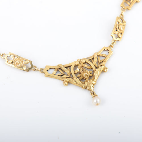 Collier Collier Draperie Perles 58 Facettes