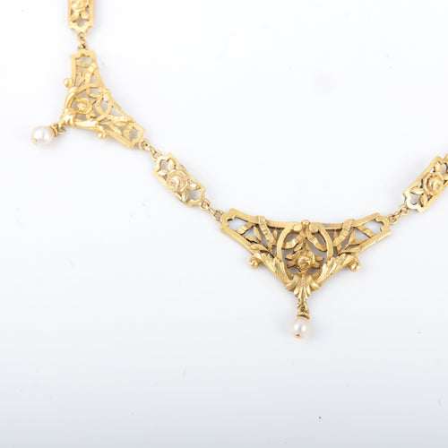 Collier Collier Draperie Perles 58 Facettes