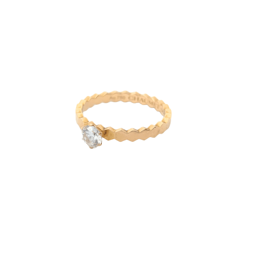 CHAUMET - Solitaire Ring Bee my Love rose gold diamonds - 58 Facettes