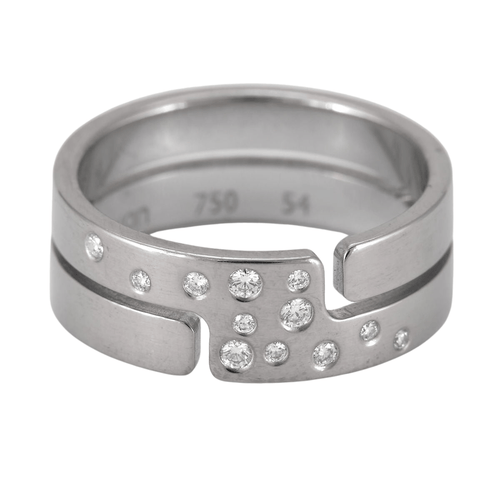 Bague 54 DINH VAN - bague Seventies Diamants 58 Facettes