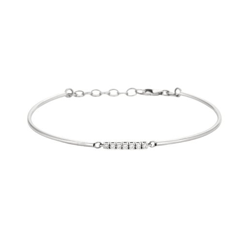 Bracelet MAUBOUSSIN - Trois grains d'amour  Bracelet en or gris et diamants 58 Facettes DV0534-12