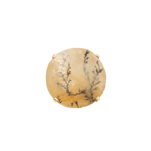 Bague Bague Quartz Dendritique Or Jaune 58 Facettes B121