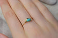 Bague Bague fine ciselée Turquoise 58 Facettes Ref1772