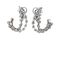 Boucles d'oreilles Boucles d’oreilles cocktail or blanc et diamants 58 Facettes N3341