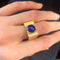 Bague 55 Bague Tank Lapis Lazuli 58 Facettes