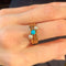 Bague 58 Bague Perles Turquoise 58 Facettes