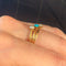 Bague 58 Bague Perles Turquoise 58 Facettes