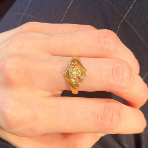 Bague 57 Bague Fleurs 58 Facettes