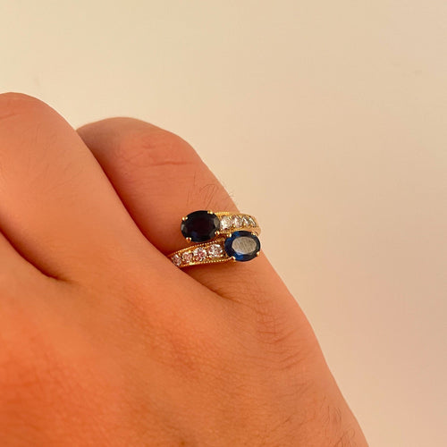 Bague 51 Bague Toi & Moi Saphirs 58 Facettes 1