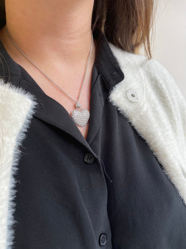 Collier Collier cœur en diamants 58 Facettes 71