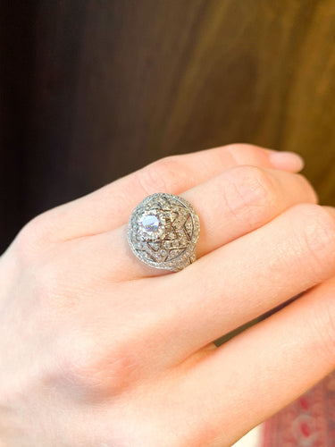 Bague 47 Bague Etoile diamants 58 Facettes