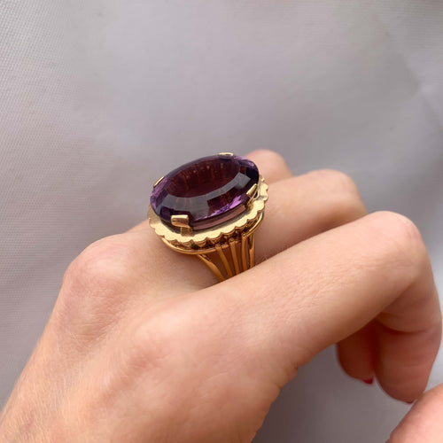 Bague 57 Bague Multifils Améthyste 58 Facettes 83